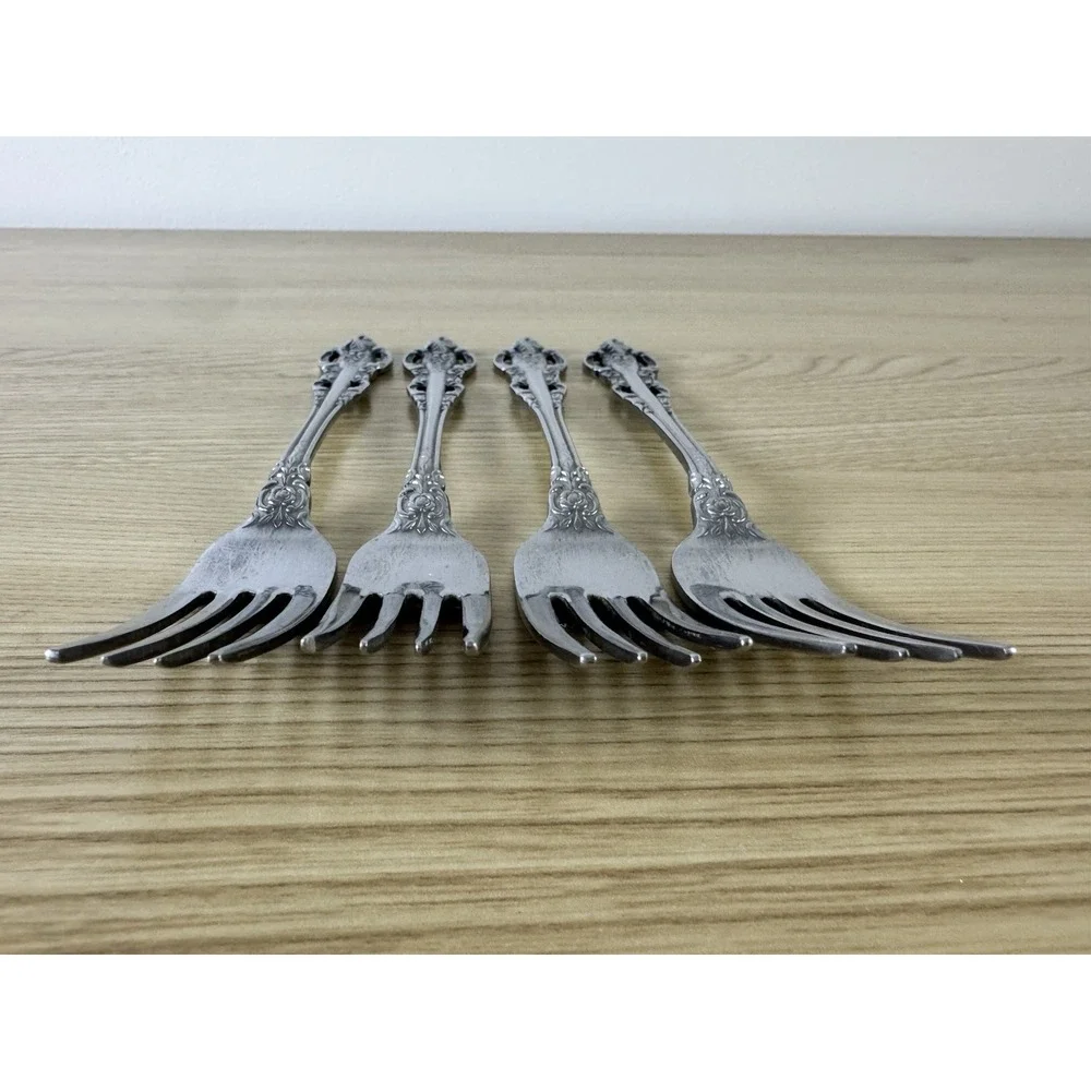 Vintage Stanley Roberts Lady JoAnn Dinner Forks Set of 4 Stainless Japan